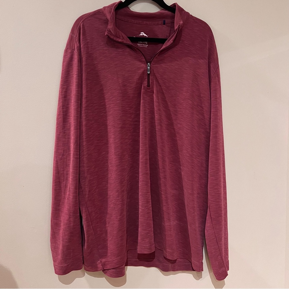 Tommy Bahama Island Zone Palm Coast Quarterzip Sweater